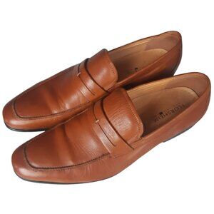 Florsheim Loafers SZ 12D Men's Tan Leather w/ Rubber Sole